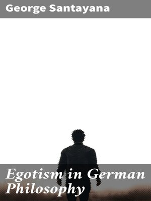 cover image of Egotism in German Philosophy